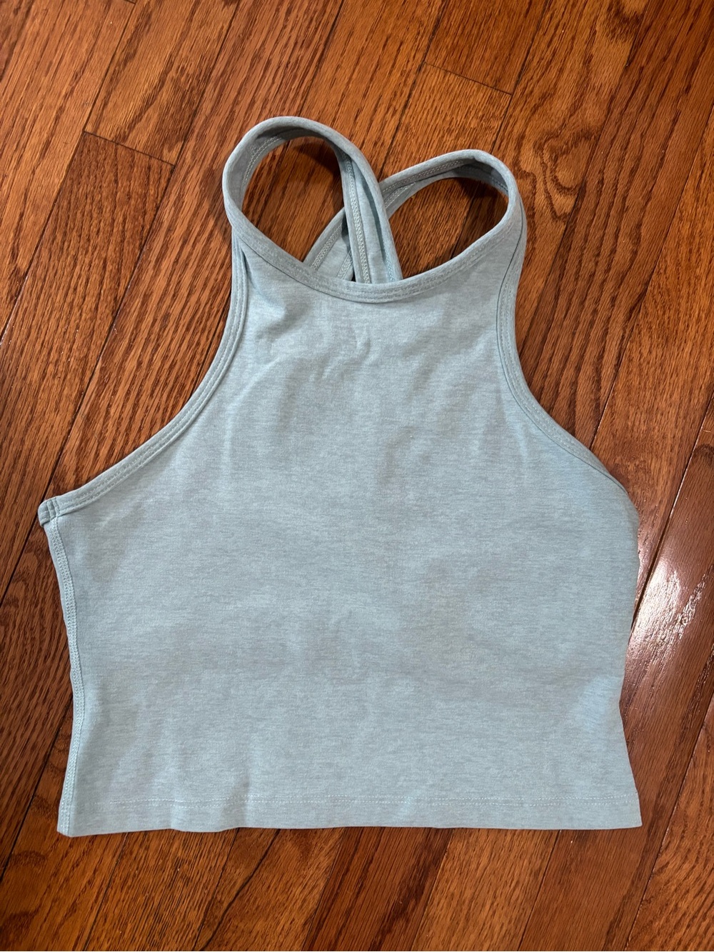 Beyond Yoga Spacedye Studio Cropped Yoga Tank Heathered Sage size S